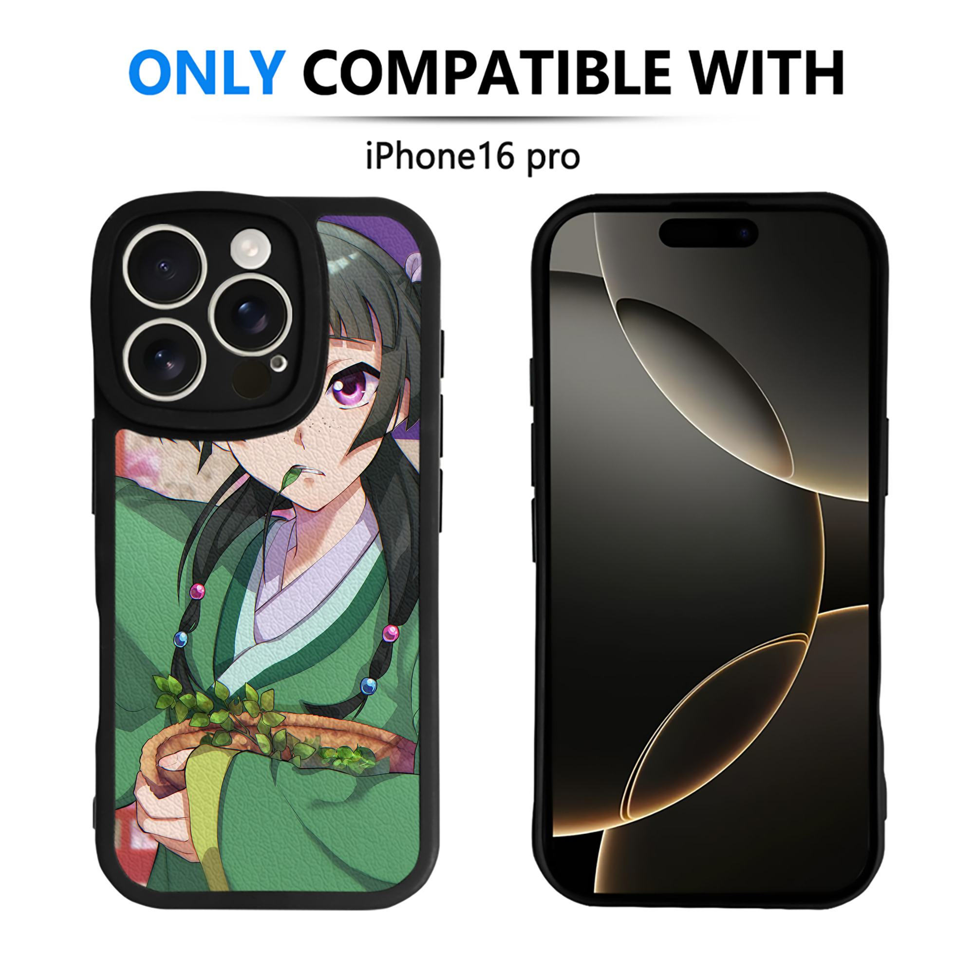 （画像用） 薬屋のひとりごと The Apothecary Diaries 【iPhone 16シリーズ対応】シリコンスマホケース（レザー調） 材質：シリコン